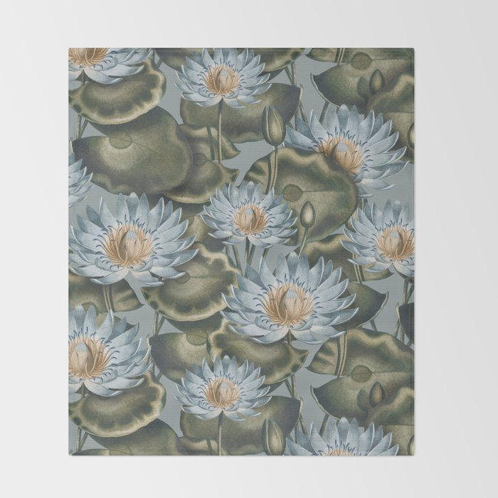 Water Lily (NYMPHAEA) Throw Blanket Gallery Image 2