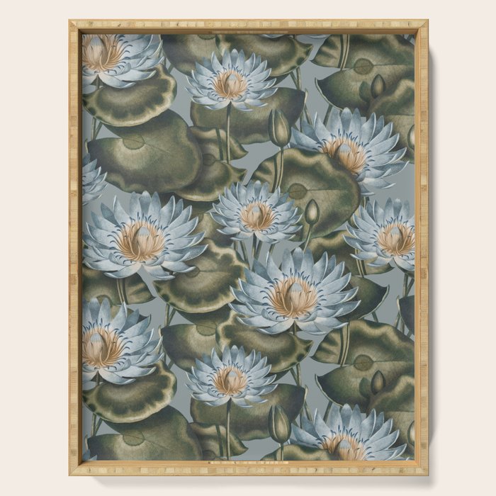 Water Lily (NYMPHAEA) Serving Tray Gallery Image 1