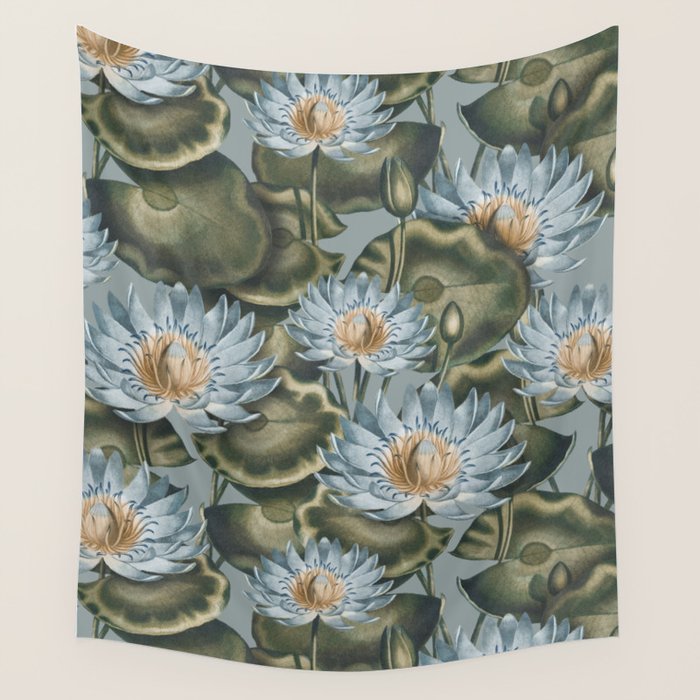 Water Lily (NYMPHAEA) Wall Tapestry Gallery Image 1