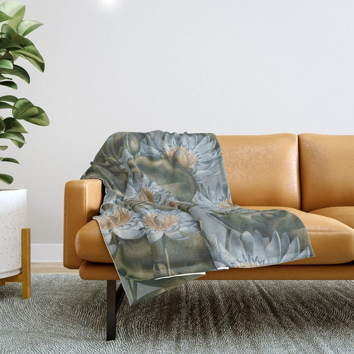 Water Lily (NYMPHAEA) Throw Blanket Gallery Image 1