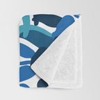 Tropical watercolor flower nature art pattern Throw Blanket Gallery Image 3