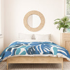 Tropical watercolor flower nature art pattern Duvet Cover Gallery Image 3