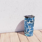 Tropical watercolor flower nature art pattern Travel Mug Gallery Image 4