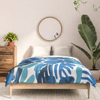 Tropical watercolor flower nature art pattern Comforter Gallery Image 3