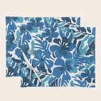 Tropical watercolor flower nature art pattern Placemat Gallery Image 1