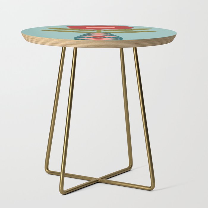 Groovy Floral Vase - Green  Side Table Gallery Image 1