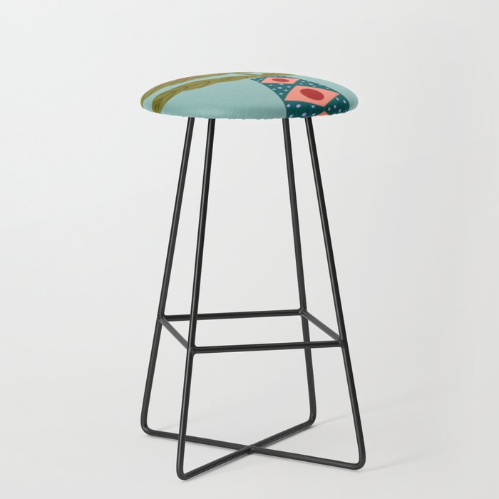 Groovy Floral Vase - Green  Stool Gallery Image 1