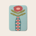 Groovy Floral Vase - Green  Bath Mat Gallery Image 1