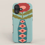 Groovy Floral Vase - Green  iPhone Case Gallery Image 1