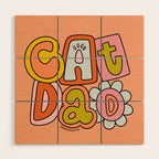Cat Dad Wood Wall Art Gallery Image 1