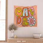 Cat Dad Wall Tapestry Gallery Image 2