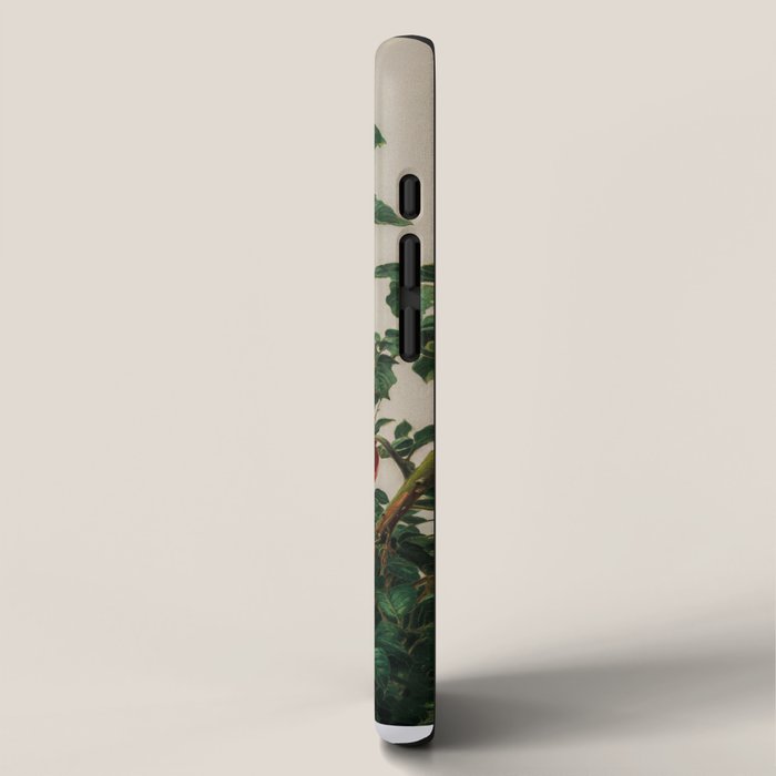 Japandi Wall Art Tomato Girl Summer Japanese Art Botanical Wall Art Sage Green Poster Maximalist Art iPhone Case Gallery Image 2