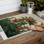 Japandi Wall Art Tomato Girl Summer Japanese Art Botanical Wall Art Sage Green Poster Maximalist Art Outdoor Rug Gallery Image 2