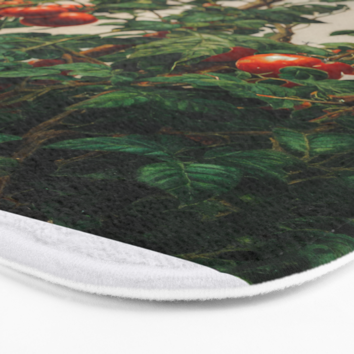 Japandi Wall Art Tomato Girl Summer Japanese Art Botanical Wall Art Sage Green Poster Maximalist Art Bath Mat Gallery Image 3