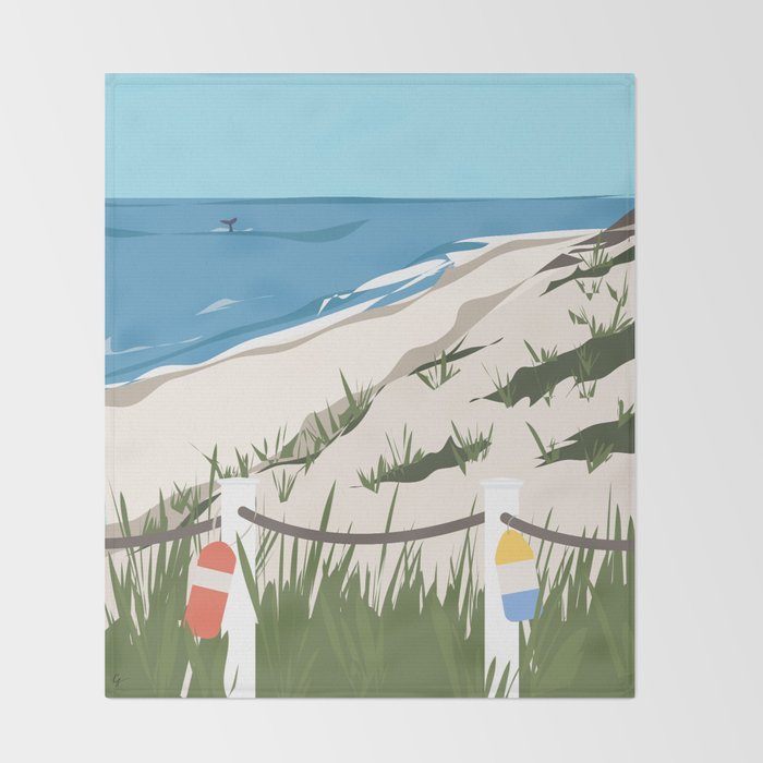 Cape Cod Summer Throw Blanket Gallery Image 2
