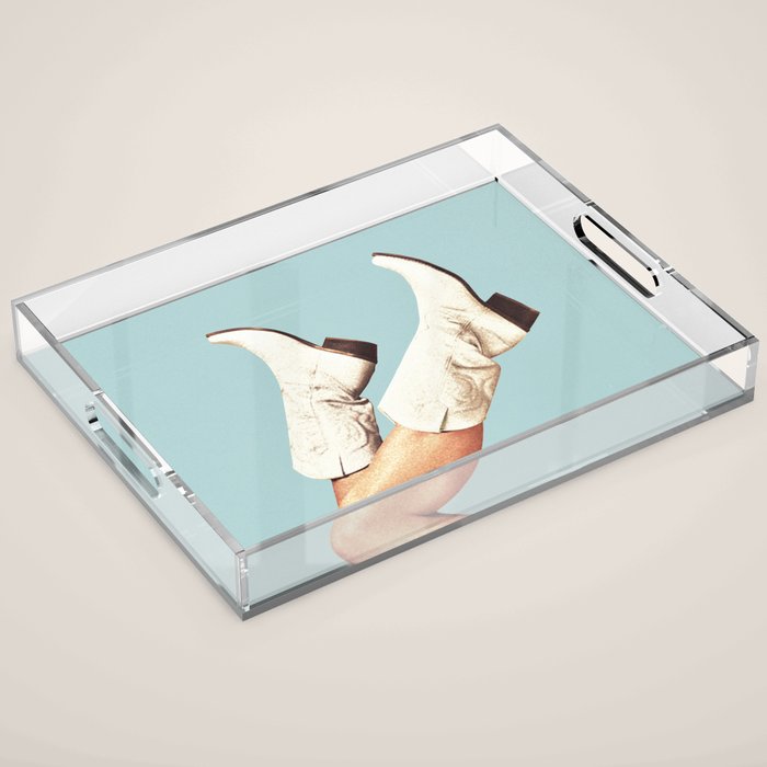 These Boots - Blue Acrylic Tray Gallery Image 1
