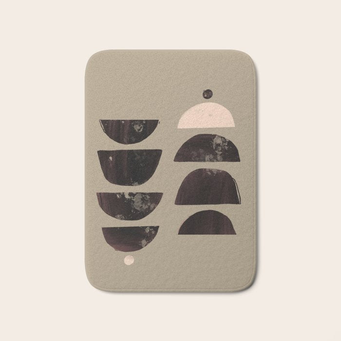 Abstract Bohemian Art Print Matisse Muted Art Print Bath Mat Gallery Image 1