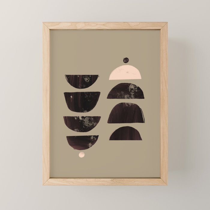 Abstract Bohemian Art Print Matisse Muted Art Print Mini Art Print Gallery Image 1