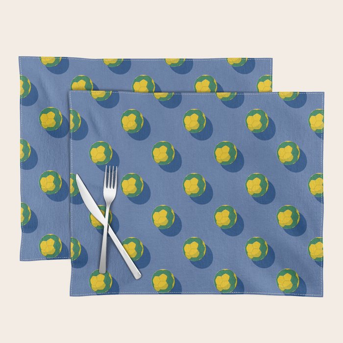 BALLS Handball - pattern Placemat Gallery Image 1