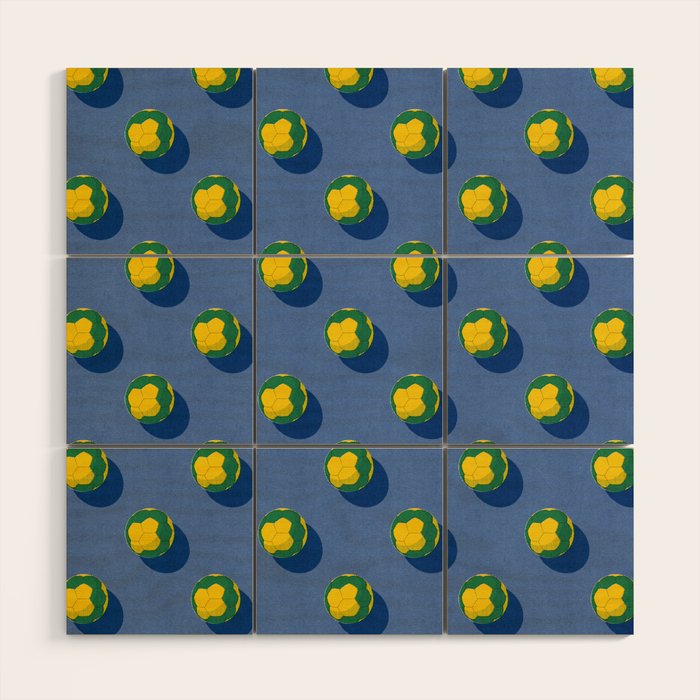 BALLS Handball - pattern Wood Wall Art Gallery Image 1