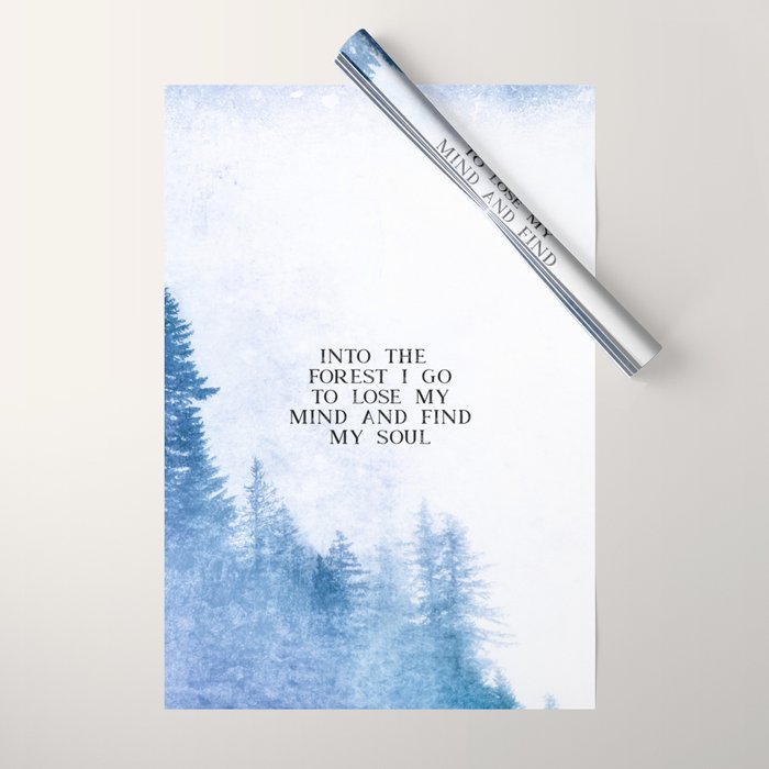 Into The Forest I Go Wrapping Paper Gallery Image 1