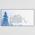 Into The Forest I Go Desk Mat Gallery Image 1