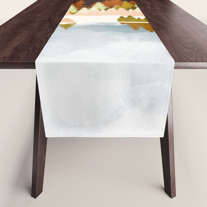 Winter Lake Forest Table Runner Gallery Image 1
