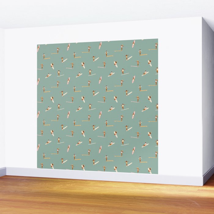 Surf sistas Wall Mural Gallery Image 2