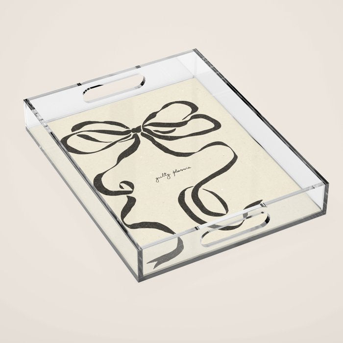 Ribbon bow Acrylic Tray Gallery Image 1