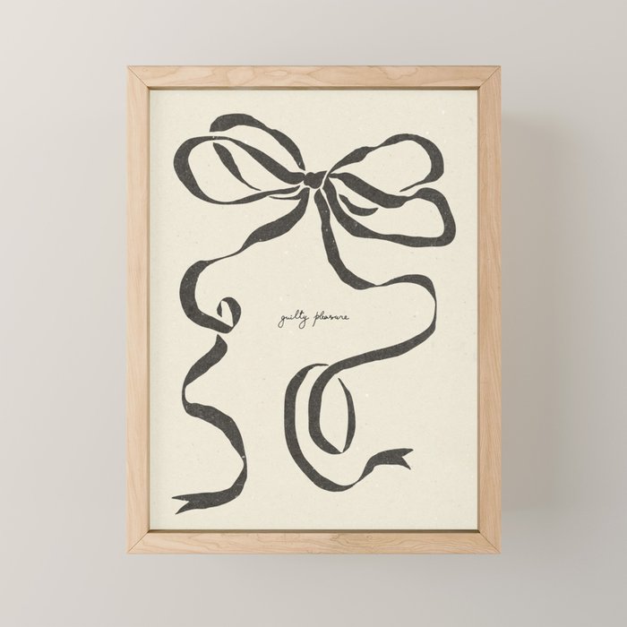 Ribbon bow Mini Art Print Gallery Image 1