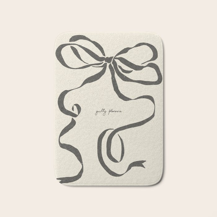 Ribbon bow Bath Mat