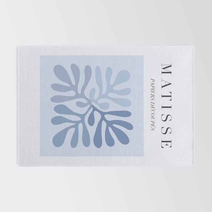 Blue Matisse Exhibition Poster - Light Blue Henri Matisse Cut Outs Vintage Poster Matisse Rug Gallery Image 2