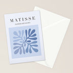 Blue Matisse Exhibition Poster - Light Blue Henri Matisse Cut Outs Vintage Poster Matisse Stationery Card Gallery Image 2
