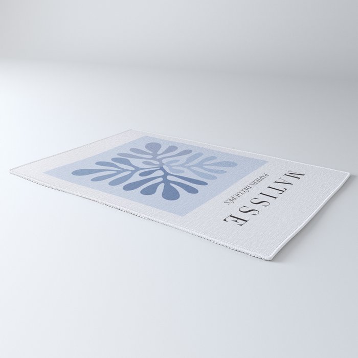 Blue Matisse Exhibition Poster - Light Blue Henri Matisse Cut Outs Vintage Poster Matisse Rug Gallery Image 3