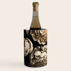 Victorian Cameo and Dark Floral Print Wine Chiller Gallery Image 1