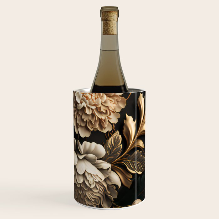 Victorian Cameo and Dark Floral Print Wine Chiller Gallery Image 3