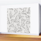 Shapes of the Ladies Pattern Wall Mural Gallery Image 2