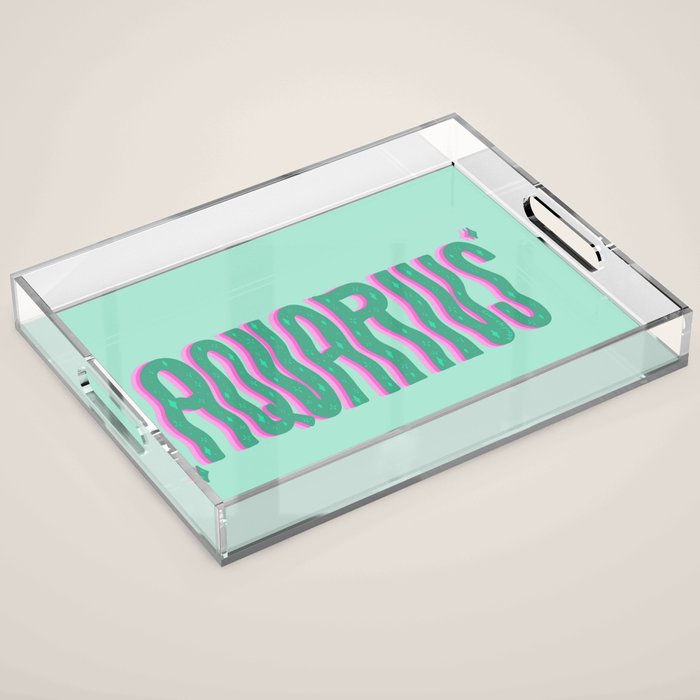 Wavy Aquarius Acrylic Tray Gallery Image 1