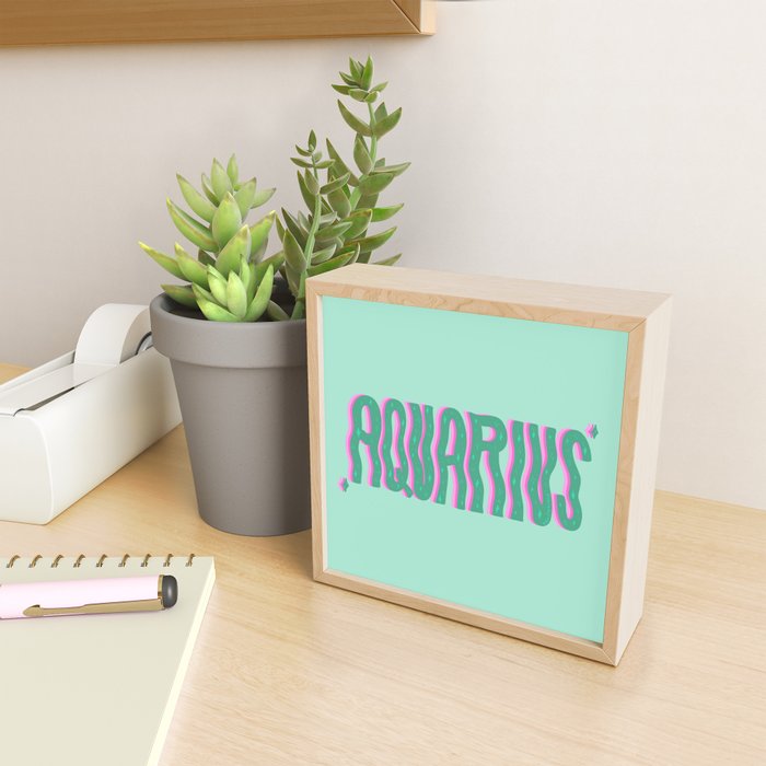 Wavy Aquarius Mini Art Print Gallery Image 2