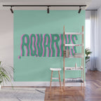 Wavy Aquarius Wall Mural Gallery Image 1