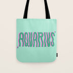 Wavy Aquarius Tote Bag Gallery Image 1