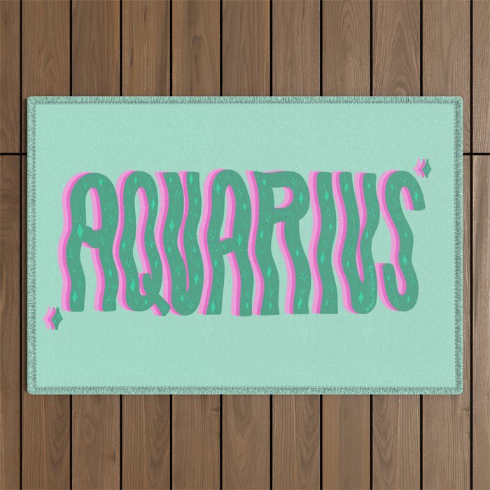 Wavy Aquarius Outdoor Rug Gallery Image 1