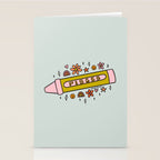 Pisces Crayon Stationery Card Gallery Image 2