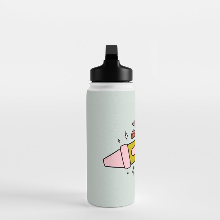 Pisces Crayon Water Bottle Gallery Image 3