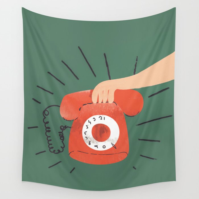 Call me Wall Tapestry Gallery Image 4