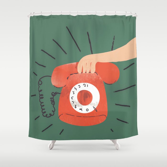 Call me Shower Curtain Gallery Image 1