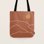 Minimal Abstract Art Landscape 2 Tote Bag Gallery Image 1