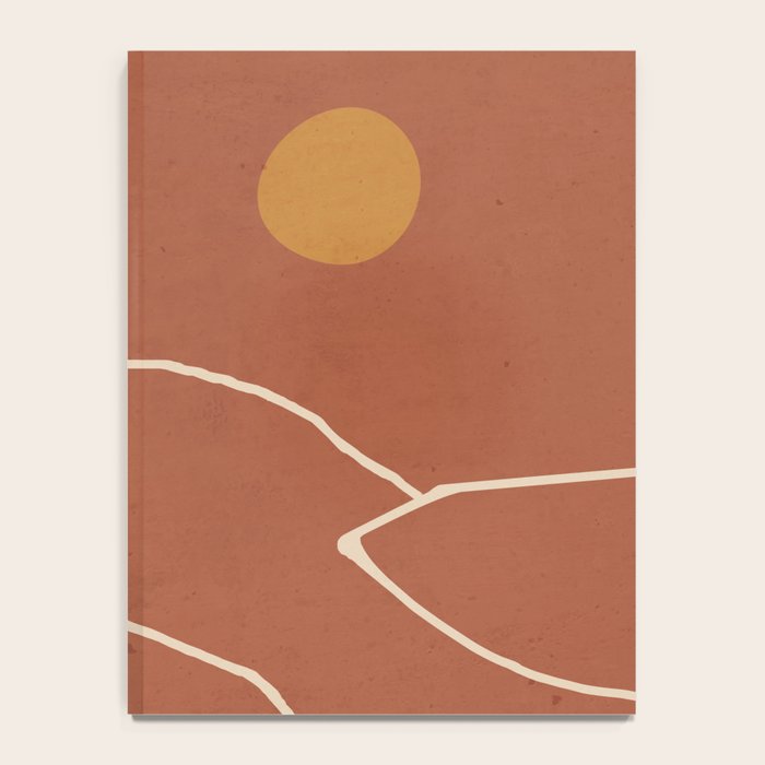 Minimal Abstract Art Landscape 2 Notebook Gallery Image 4