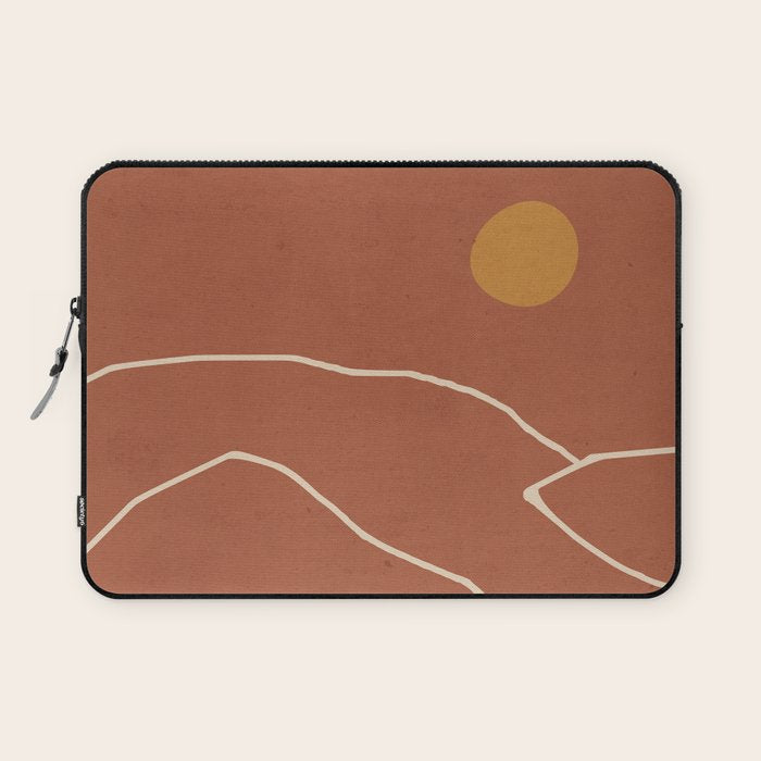 Minimal Abstract Art Landscape 2 Laptop Sleeve Gallery Image 1