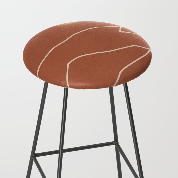 Minimal Abstract Art Landscape 2 Stool Gallery Image 2